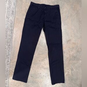 AG Adriano Goldschmied Navy Slim Khaki Pants